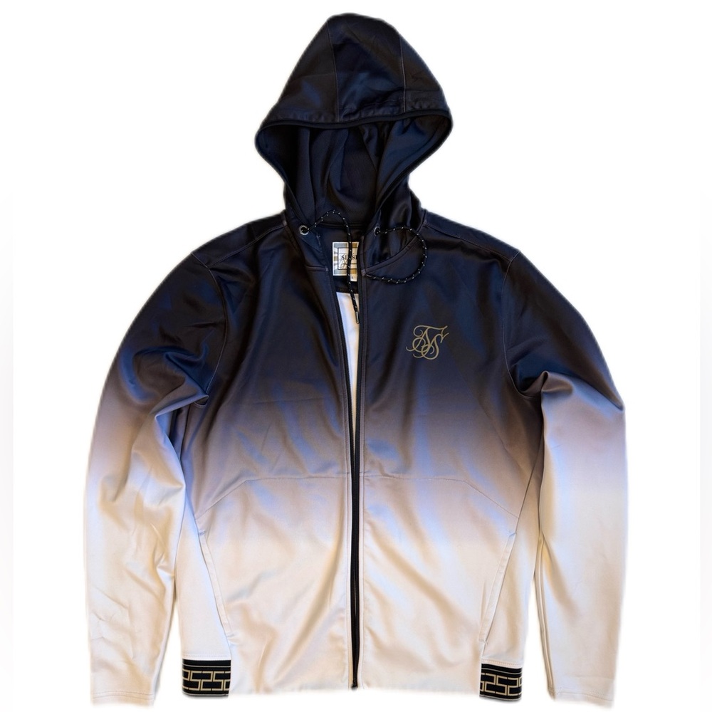 Siksilk Men’s Gradient Zip-Up Hoodie. Size L